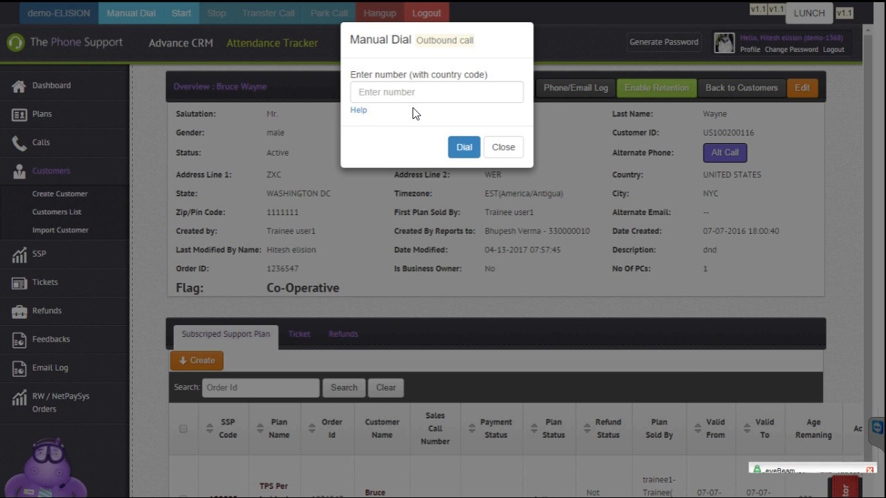 Integration of DialShree Contact Center Solution with Custom CRM